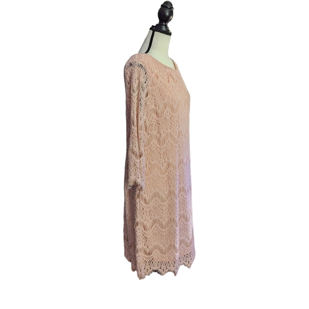 RN Studio Light Pink Lace Dress - Picture 2 of 13